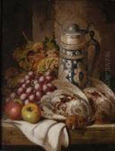 Still Life With Game Oil Painting by Charles Thomas Bale