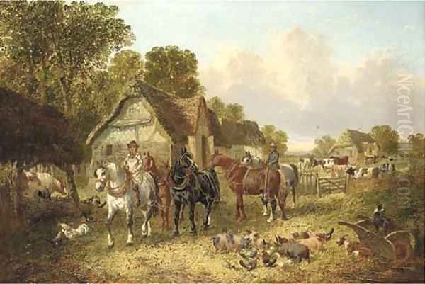 The plough team Oil Painting by John Frederick Herring Snr