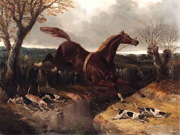 The Runaway Oil Painting by John Frederick Herring Snr