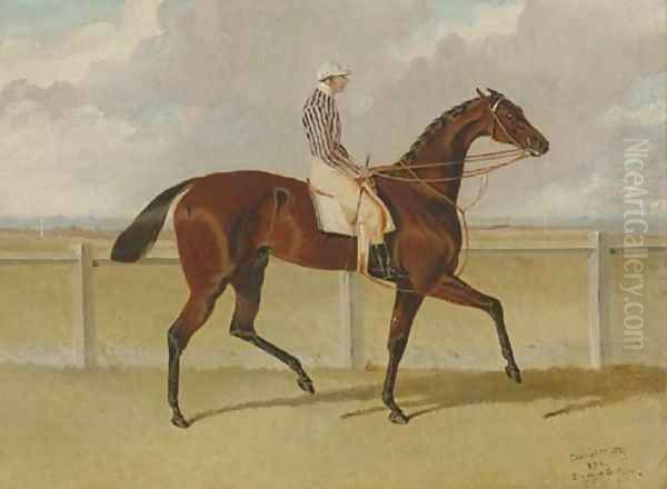 Chorister, with jockey up, at Six Mile Bottom Oil Painting by John Frederick Herring Snr