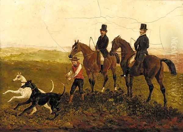 Going coursing Oil Painting by John Frederick Herring Snr