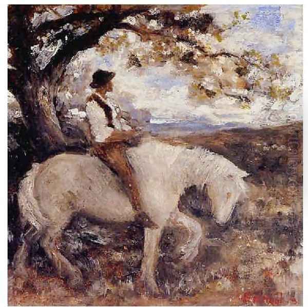 Pastoral (sketch) Oil Painting by Edward Robert Hughes R.W.S.