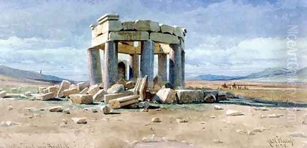 A Moslem Tomb near Baalbek Oil Painting by Carl Haag