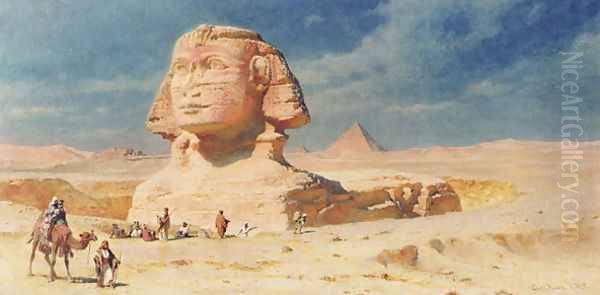 The Sphynx of Giza Oil Painting by Carl Haag