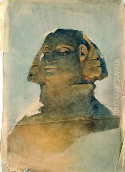 Sphinx at Giza 2 Oil Painting by Carl Haag