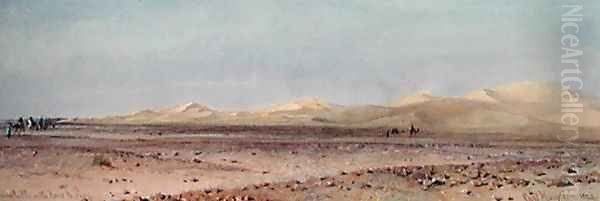 Sand Hills on the Road to Suez Oil Painting by Carl Haag