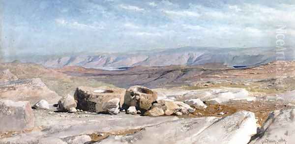 The Well on the Way to Jericho Oil Painting by Carl Haag