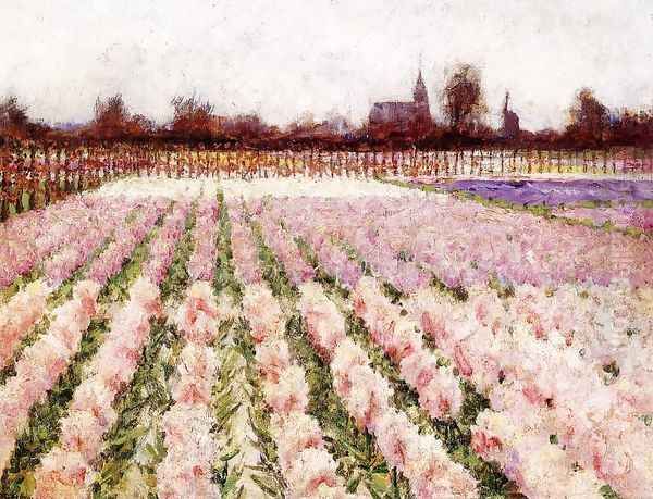 Field of Flowers Oil Painting by George Hitchcock