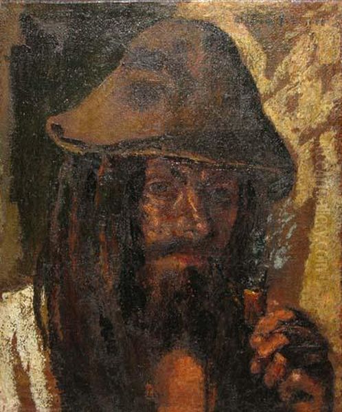 Rudar Oil Painting by Octav Bancila