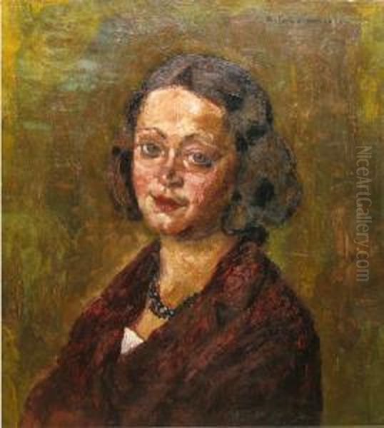 Tnarain Taior Brun Oil Painting by Octav Bancila