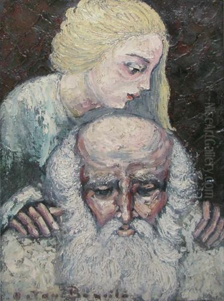 Buniculsi Nepoata Oil Painting by Octav Bancila