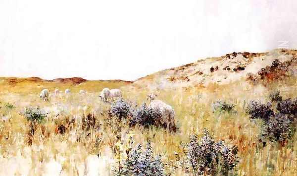 The Dunes, Holland Oil Painting by George Hitchcock