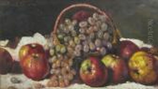 Fruit Oil Painting by Octav Bancila