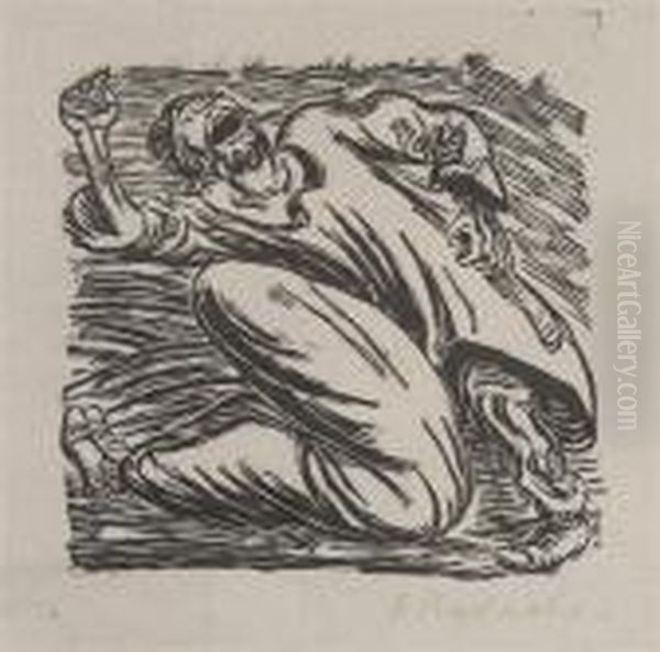 Untitled Oil Painting by Ernst Barlach