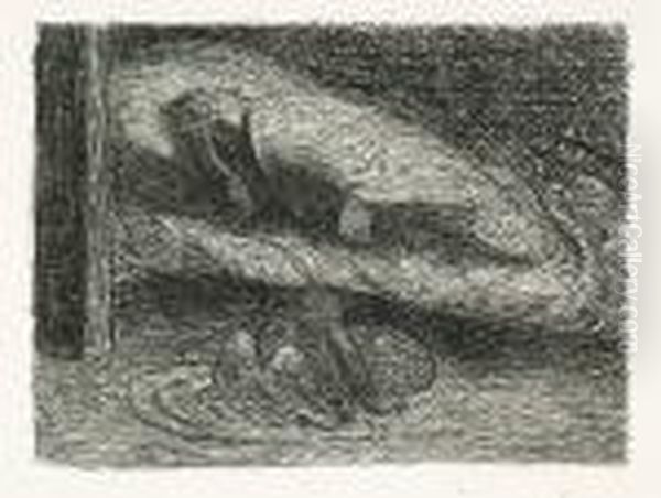 Der Mude; Lugt Sturme Lugt Oil Painting by Ernst Barlach