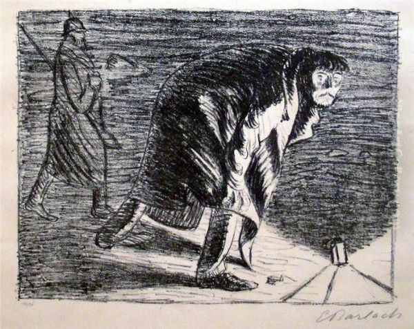 Der Arme Vetter Oil Painting by Ernst Barlach