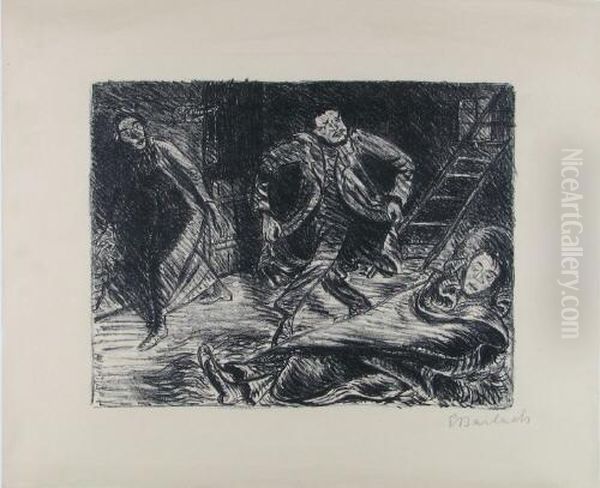 Verzweifelter Abtanz by Ernst Barlach