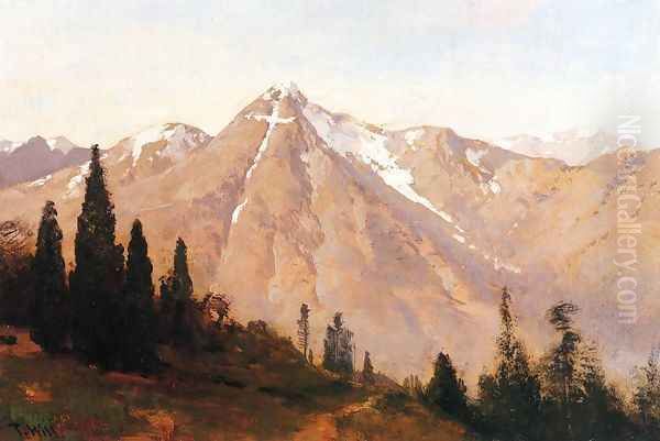 Mountain of the Holy Cross Oil Painting by Thomas Hill