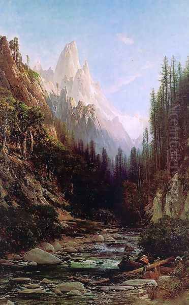 Castle Craigs, California 1878 Oil Painting by Thomas Hill