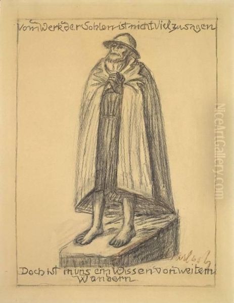 Vom Werk Der Sohlen Oil Painting by Ernst Barlach