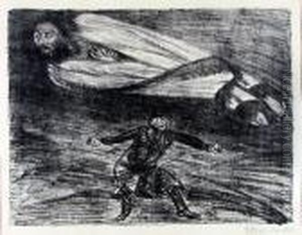 Armer Vetter Und Hoher Herr Ii Oil Painting by Ernst Barlach