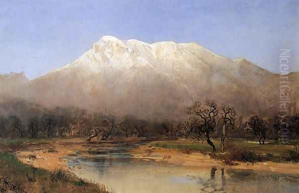 Mount St. Helena, Napa Valley Oil Painting by Thomas Hill