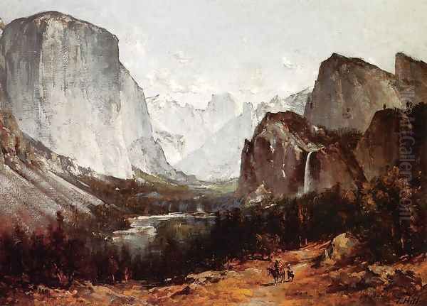 A View of Yosemite Valley Oil Painting by Thomas Hill