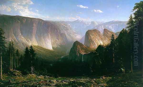 Grand Canyon of the Sierras, Yosemite 1871 Oil Painting by Thomas Hill