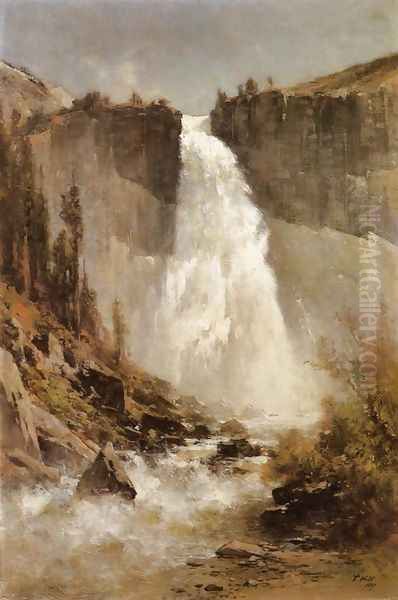 The Falls of Yosemite Oil Painting by Thomas Hill