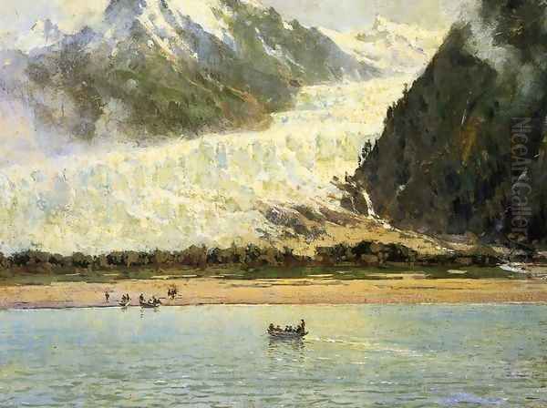 The Davidson Glacier Oil Painting by Thomas Hill