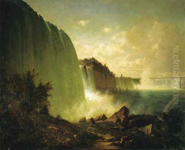 Niagara Falls Oil Painting by Thomas Hill