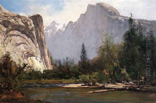 Royal Arches and Half Dome, Yosemite Oil Painting by Thomas Hill