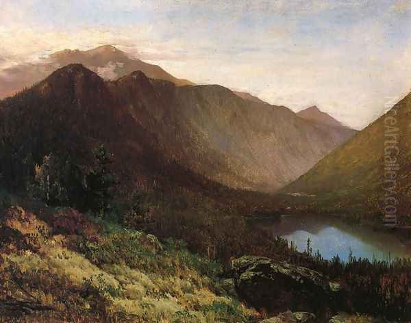 Mount Lafayette, Franconia Notch, New Hampshire Oil Painting by Thomas Hill