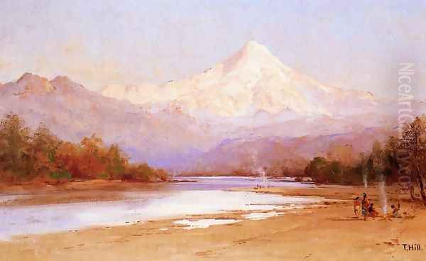 Mount Hood I Oil Painting by Thomas Hill