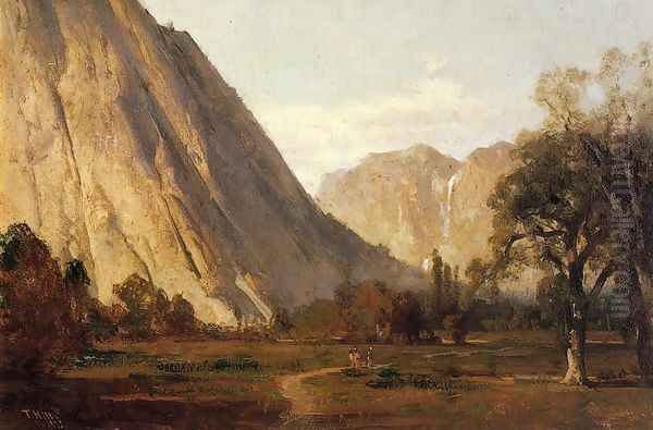 Piute Indians, Yosemite Oil Painting by Thomas Hill