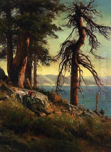 Lake Tahoe Oil Painting by Thomas Hill