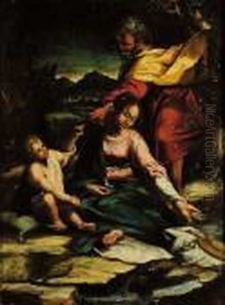 Madonna Col Bambino Oil Painting by Federico Fiori Barocci