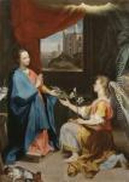 The Annunciation To The Virgin Oil Painting by Federico Fiori Barocci