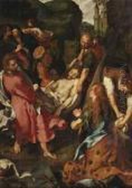 The Entombment Oil Painting by Federico Fiori Barocci