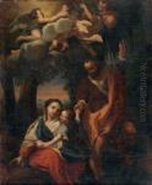 Sainte Famille Oil Painting by Federico Fiori Barocci