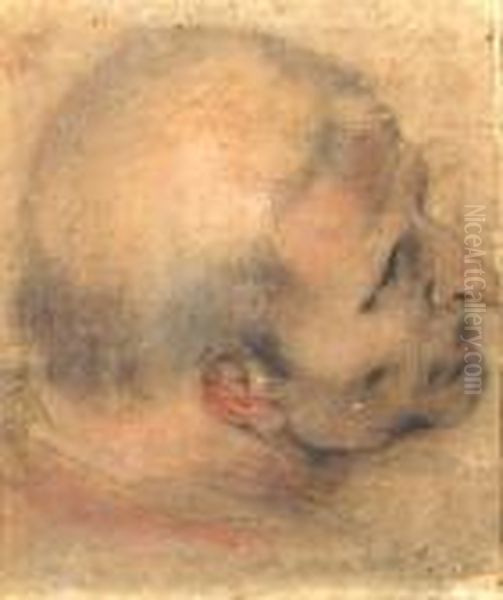 Study For Thehead Of A Man Oil Painting by Federico Fiori Barocci