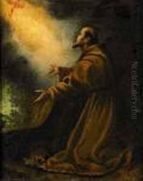 Saint Franciskus Av Assissi Oil Painting by Federico Fiori Barocci