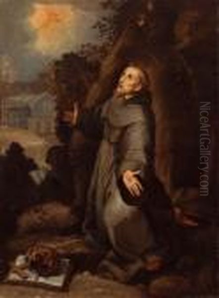 San Francesco Riceve Le Stigmate Oil Painting by Federico Fiori Barocci