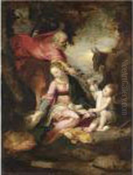 Riposo Durante La Fuga In Egitto Oil Painting by Federico Fiori Barocci