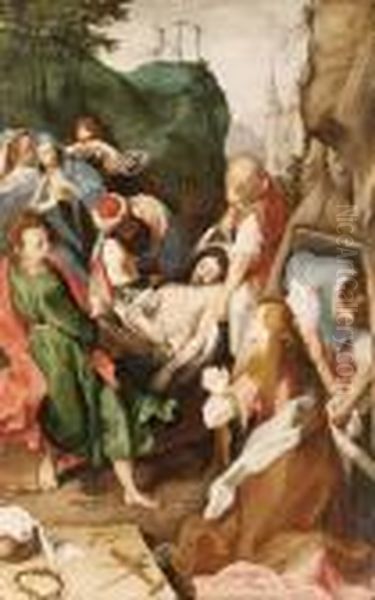 The Entombment Oil Painting by Federico Fiori Barocci