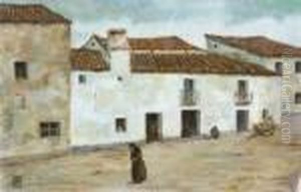 Oropesa (toledo) Oil Painting by Ricardo Baroja Nessi