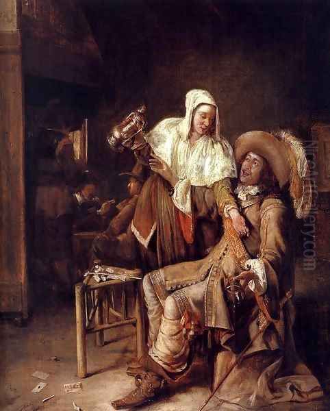 The Empty Glass Oil Painting by Pieter De Hooch