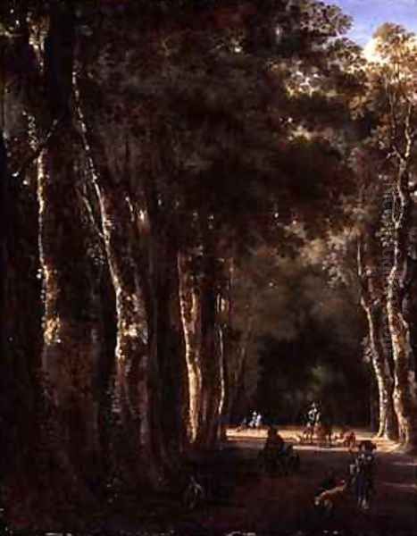 The Avenue Oil Painting by Jan Hackaert