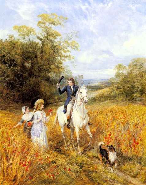 The Morning Ride Oil Painting by Heywood Hardy