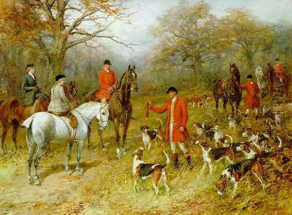 The presentation Oil Painting by Heywood Hardy